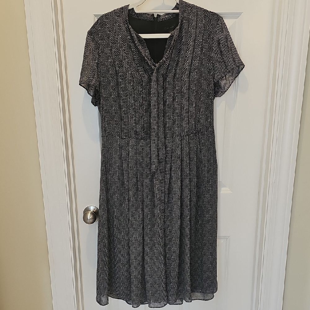 Ann Taylor Patterned Midi Dress